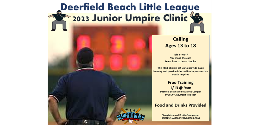 Junior Umpire Clinic